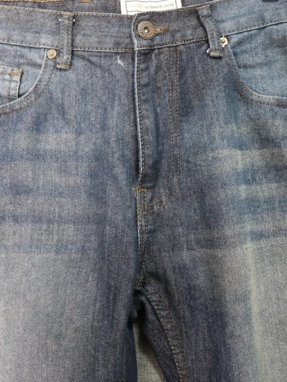 Colours Alexander Julian Mens Jeans 32x*30 Medium Wash Relaxed Straight Denim